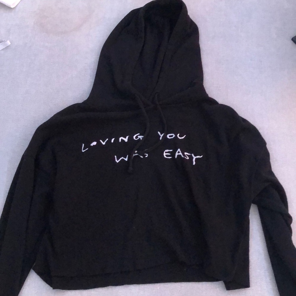 Crop top hoodie